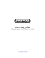 Star Trac Johnny G Spinner Elite Owner'S Manual предпросмотр