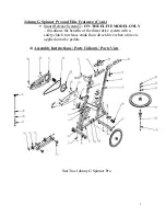 Preview for 5 page of Star Trac Johnny G Spinner Elite Owner'S Manual