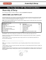 Preview for 1 page of Star Trac Spinner NXT Black Belt Assembly & Setup