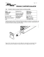 Star Trac TR 3900 Product Support Bulletin preview