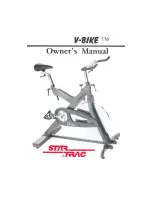 Star Trac V-Bike Owner'S Manual preview