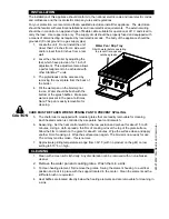 Preview for 4 page of Star 5124CF Installation And Operation Instructions Manual