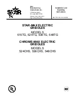 Star 515TG Installation And Operating Instructions Manual preview