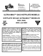 Preview for 1 page of Star 802H Installation And Operating Instructions Manual