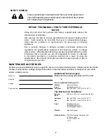 Preview for 2 page of Star 802H Installation And Operating Instructions Manual