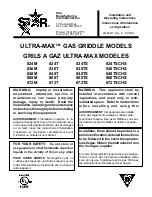 Star 824M Installation And Operating Instructions Manual preview