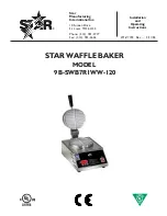 Preview for 1 page of Star 9B-SWB7R1WW-120 Installation And Operating Instructions Manual