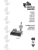 Preview for 1 page of Star Belgian Waffle Bakers SWB8RBLE Installation And Operation Instructions Manual