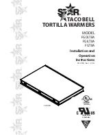 Star FGDLTBA Installation And Operation Instructions Manual preview