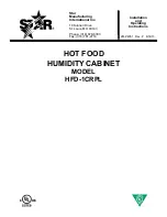 Star HFD-1CRPL Installation And Operating Instructions Manual preview