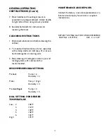 Preview for 4 page of Star HFD-2 120V Installation And Operating Instructions Manual