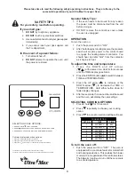 Preview for 10 page of Star Holman Ultra-Max UM1833A Installation And Operation Instructions Manual