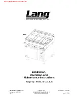 Star Lang RT36 Installation, Operation And Maintenance Instructions preview