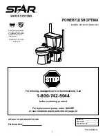 Star PowerFlush Optima S1201 Manual preview