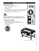 Preview for 8 page of Star RTW14E Installation And Operation Instructions Manual