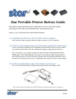 Star SM-S200 Battery Manual предпросмотр