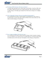 Preview for 3 page of Star SM-S200 Battery Manual