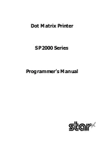 Предварительный просмотр 1 страницы Star SP2000 Series Programmer'S Manual