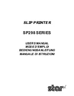 Star SP298 SERIES User Manual preview