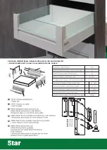 Preview for 8 page of Star StarMotion DRAWER WITH GLASS OR ALLUMINIUM SIDE PANELS Manual