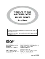 Preview for 1 page of Star TCP300 SERIES User Manual