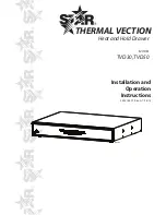 Star TVD Thermal Vection Series Installation And Operation Instructions Manual preview