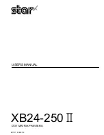 Preview for 1 page of Star XB24-250 II User Manual