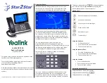 Preview for 1 page of Star2Star Yealink SIP-T58A Quick User Manual