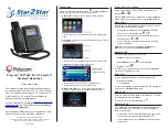 Preview for 1 page of StarBlue Star2Star VVX 400 Quick User Manual