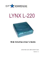 Starbridge Networks LYNX L-220 User Manual preview