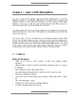 Preview for 7 page of Starbridge Networks LYNX L-220 User Manual