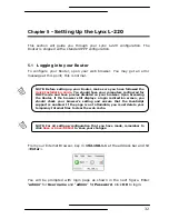 Preview for 32 page of Starbridge Networks LYNX L-220 User Manual