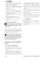 Предварительный просмотр 22 страницы STARBUCKS SUP021 YDR Operating Instructions Manual