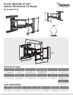 Предварительный просмотр 3 страницы Starburst Technologies FLUID MOTION SB-3790ART-FM Installation Manual