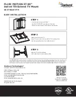 Предварительный просмотр 4 страницы Starburst Technologies FLUID MOTION SB-3790ART-FM Installation Manual