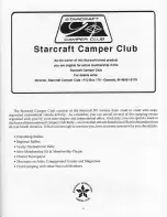 Preview for 3 page of Starcraft 1995 Truck Camper Owner'S Manual