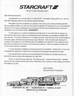 Preview for 4 page of Starcraft 1995 Truck Camper Owner'S Manual