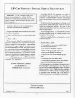 Предварительный просмотр 8 страницы Starcraft 1995 Truck Camper Owner'S Manual