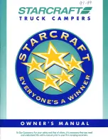 Starcraft LeisureStar 852 Owner'S Manual preview