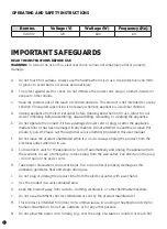 Preview for 2 page of STARFRIT 024002 Instructions For Use And Care Manual