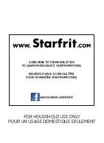 Preview for 32 page of STARFRIT 024015 Instructions For Use And Care Manual