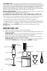 Preview for 4 page of STARFRIT 024221 Instructions For Use And Care Manual