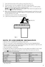 Preview for 7 page of STARFRIT 024221 Instructions For Use And Care Manual