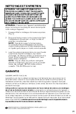 Preview for 21 page of STARFRIT 024221 Instructions For Use And Care Manual