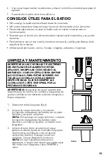 Preview for 33 page of STARFRIT 024221 Instructions For Use And Care Manual