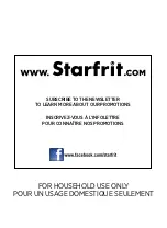 Preview for 20 page of STARFRIT 024422 Instructions For Use And Care Manual