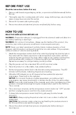 Preview for 5 page of STARFRIT 024426 Instructions For Use And Care Manual