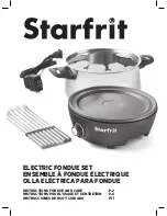 Preview for 1 page of STARFRIT 024700 Instructions For Use And Care Manual