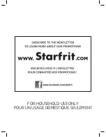 Preview for 9 page of STARFRIT 024700 Instructions For Use And Care Manual