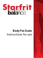 STARFRIT Body Fat Scale Instructions For Use Manual preview